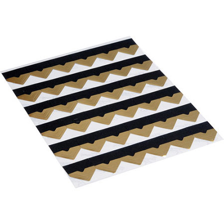 Lineco Adhesives Paper Photo Corners, 0.5" Pressure Sensitive, 252/Pkg, Gold