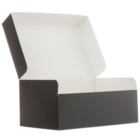 Lineco Photo Storage Box, Holds 1100 4x6" or 5x7" Photos, Hinged Lid, Black