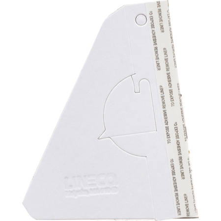 Lineco L3281234 Single Wing Stick Easel Backs, 5", 25/Pkg, White