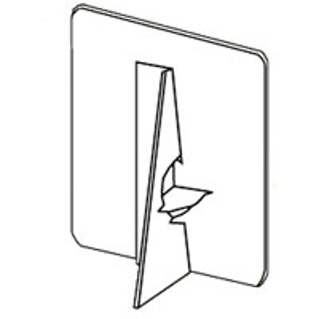 Lineco L3281235 Single Wing Stick Easel Backs, 15", 25/Pkg, White