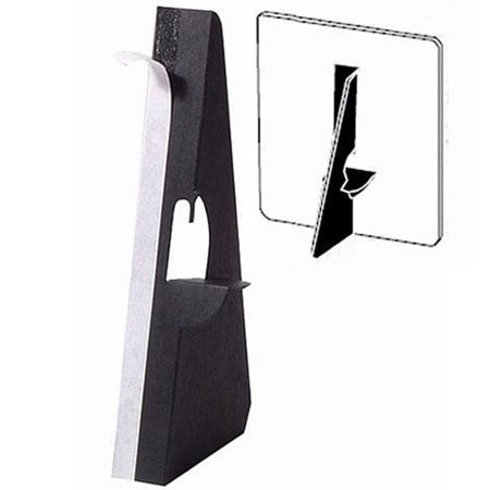 Lineco L3283330 Single Wing Stick Easel Backs, 7". 25/Pkg, Black