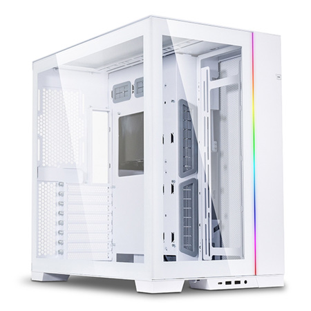 Lian-Li O11 Dynamic EVO ATX Mid Tower Tempered Glass Computer Case, White