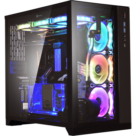 Lian-Li PC-O11DX Dynamic Mid Tower Tempered Glass Computer Case, Black