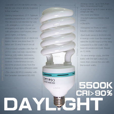 Linco 85W Softwhite Daylight Photo Energy Bulb