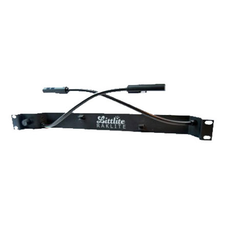 Littlite RL-10-D Raklite with Dual 12" High-Intensity Gooseneck Lamp & Dimmer, 1 RU, US Power Supply