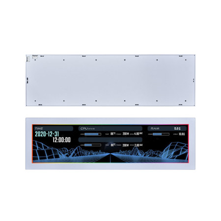 Lian-Li 8.8" IPS LCD Universal Screen for Computer Case White