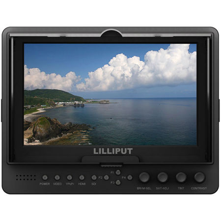 Lilliput 665/S/P 7" Camera-Top LED Monitor, 1024x600, SDI Input & Output