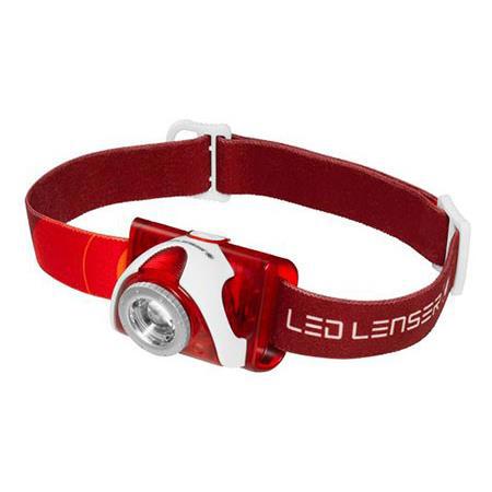 LED Lenser SEO 5 180 Lumens LED Headlamp, Red