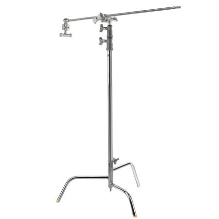 Lowel 40" C-Stand Turtle Base Kit with 2.5" Grip Head and 40" Grip Arm, Chrome
