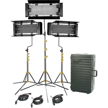 Lowel Trio 3-Light Tungsten Fluorescent Lamp Kit, 120-240V