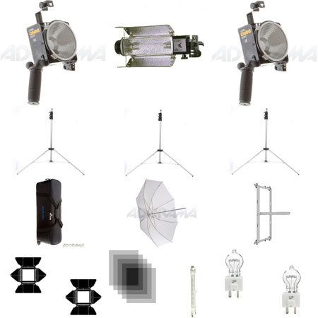 Lowel TO GO 98 Omni/Tota Kit, Quartz Lighting Outfit, with LB-35 Soft Case