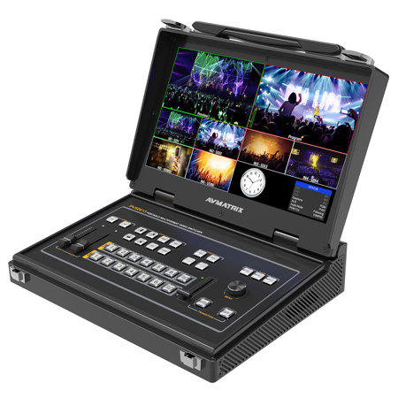 Aviatrix PVS0613 6-Ch SDI/HDMI Multi-Format Video Switcher,13.3" FHD LCD Display