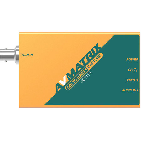 AVMatrix UC1118 SDI to USB3.1 Type-C Uncompressed Video Capture