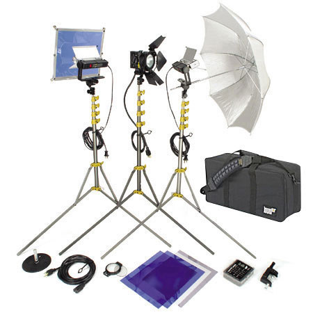 Lowel VP97ULBZ Go Jet Set Kit, Quartz Lighting Outfit