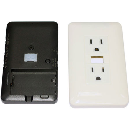 LawMate PV-SK10 Nonfunctioning Wall Outlet with 1080p Covert Camera & DVR