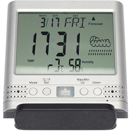LawMate PV-TM10 Weather Clock with 1080p Covert Camera & DVR