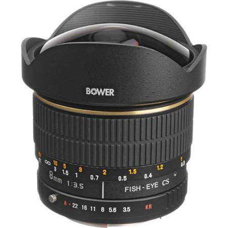 Bower 8mm f/3.5 Lens for Pentax APS-C DSLR Cameras