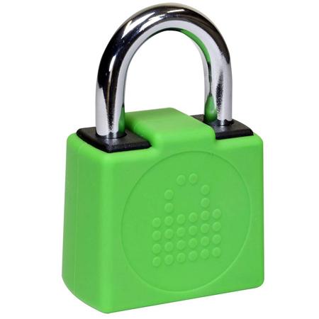 LockNCharge Resettable Keyless Padlock, Green
