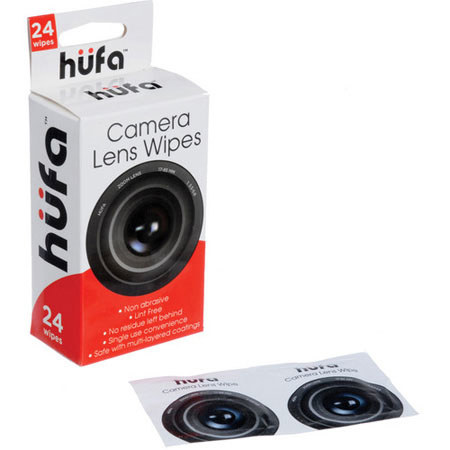 Hufa Disposable Single-Use Lens Cleaning Wipes, 24 Pack