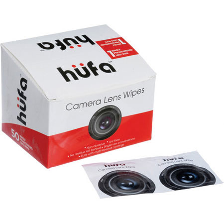Hufa Disposable Single-Use Lens Cleaning Wipes, 50 Pack