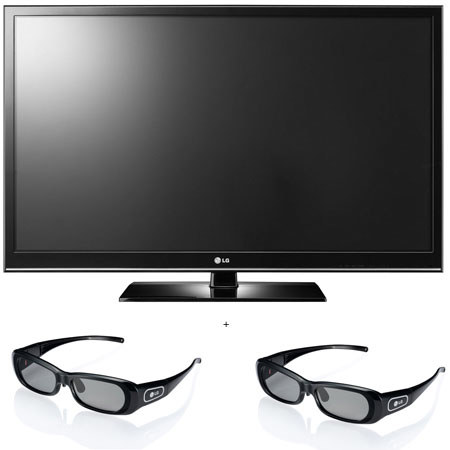 LG 42PW350 42" 3D-Ready Plasma 720p HDTV **SPECIAL** w/(2) AG-S252 3D Glasses