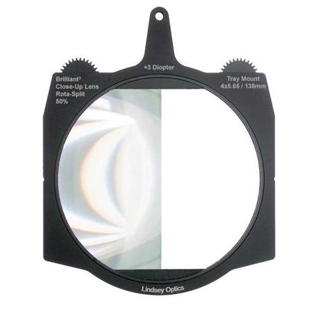 Lindsey Optics 4x5.66" Brilliant2 Rota-Split +3 Diopter Close-Up Lens 50%