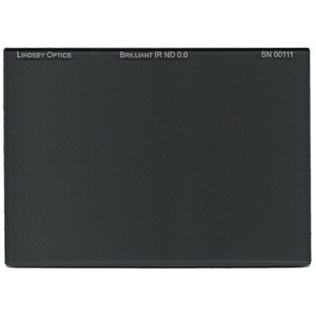 Lindsey Optics 4x5.65" Brilliant FS IR 0.6 ND Filter, 2 Stop, 25% Transmission
