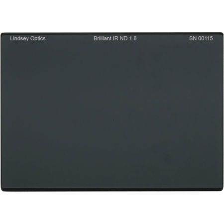 Lindsey Optics 4x5.65" Brilliant FS IR 1.8 ND Filter, 6 Stop, 1.6% Transmission