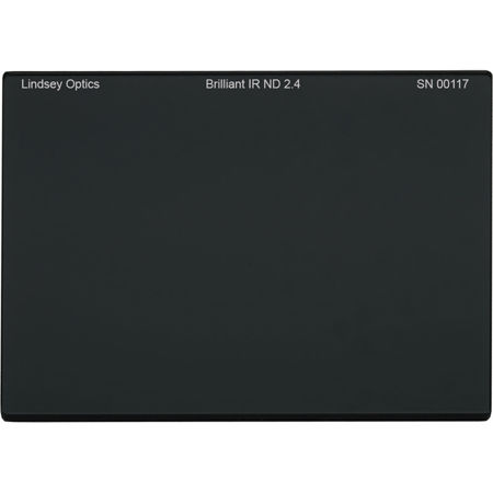 Lindsey Optics 4x5.65" Brilliant FS IR 2.4 ND Filter, 8 Stop, 0.39% Transmission