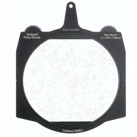 Lindsey Optics 4x5.65" Brilliant2 Rota-Streak Filter, Confetti, Clear