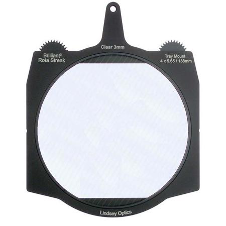 Lindsey Optics 4x5.65" Brilliant2 Rota-Streak Filter, 3mm Lens Spacing, Green
