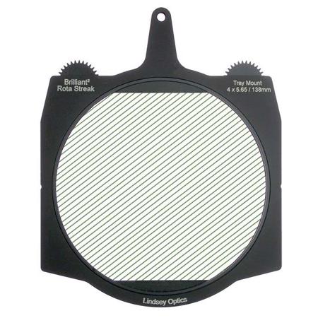 Lindsey Optics 4x5.65" Brilliant2 Rota-Streak Filter, 4mm Lens Spacing, Green