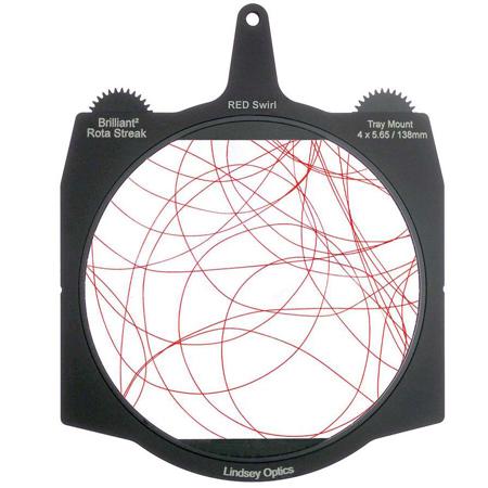 Lindsey Optics 4x5.65" Brilliant2 Rota-Streak Filter, Swirl, Red