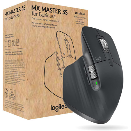 Logitech MX Master 3S Wireless Mouse for Business, Graphite