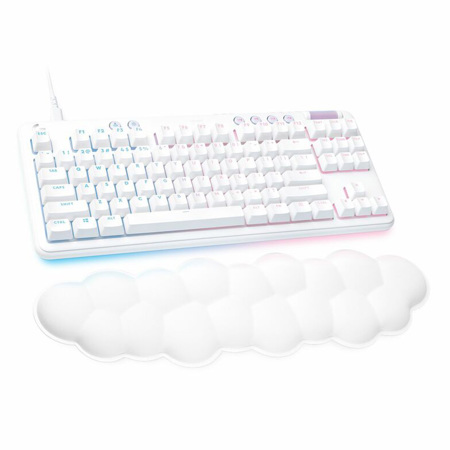 Logitech G G713 TKL LIGHTSYNC Wired RGB Gaming Keyboard, GX Tactile, White