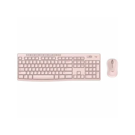 Logitech MK270 Spill-Resistant Wireless Keyboard and Mouse Combo, Rose