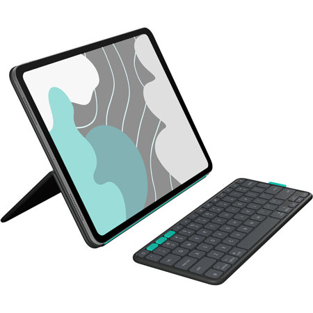 Logitech Flip Folio Keyboard Case for Apple 13" iPad Pro M4/M5 and 13" iPad Air M2/M3, Graphite