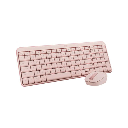 Logitech MK250 Bluetooth Wireless Mouse and Keyboard Combo, Rose