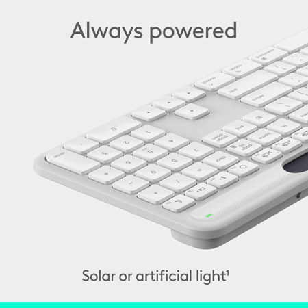Logitech Signature Slim Solar+ K980 Wireless Keyboard for Mac, Off