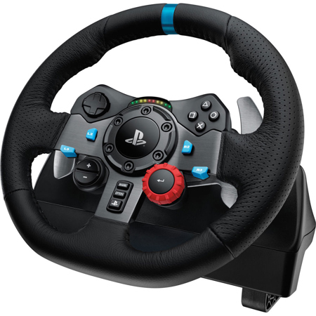 Logitech G29 Driving Force Racing Wheel and Pedals for PS5, PS4