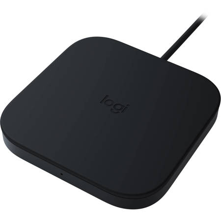 Logitech POWERED Pad 10W Qi Wireless Charger for Smartphones & AirPods, Graphite