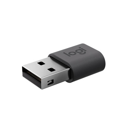 Logitech Logi USB-A to USB-C Adapter, Graphite