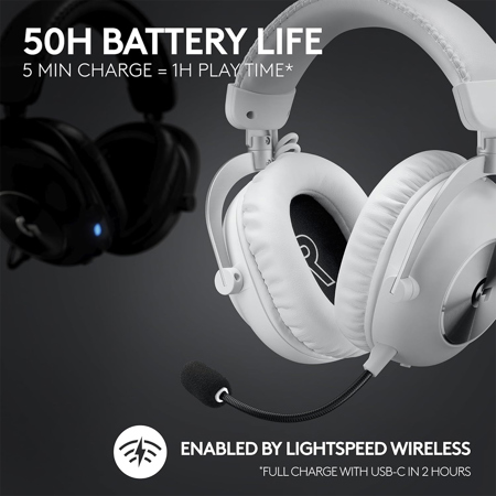 Logitech G PRO X 2 LIGHTSPEED Wireless Closed-Back Over-Ear Gaming