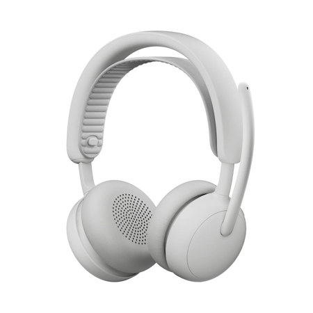 Logitech Zone Wireless 2 ES ANC Closed-Back On-Ear Stereo Headset, Off-White