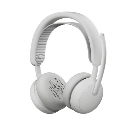 Logitech Zone Wireless 2 ES ANC On-Ear Headset w/Rx for Business,Teams,Off-White