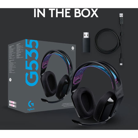 Logicool G535 ブラック Logitech G G535 LIGHTSPEED Wireless RGB Gaming Headset