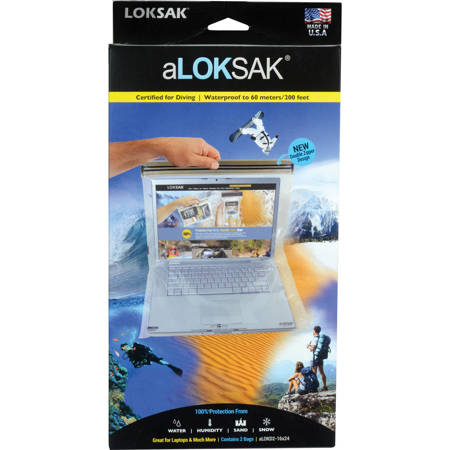 LokSak aLokSak 16x24" Waterproof Resealable Storage Bag, Pack of 2, Clear