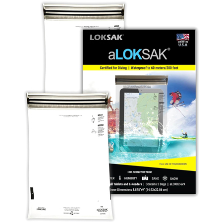 LokSak aLokSak 6x9" Waterproof Resealable Storage Bag, Clear