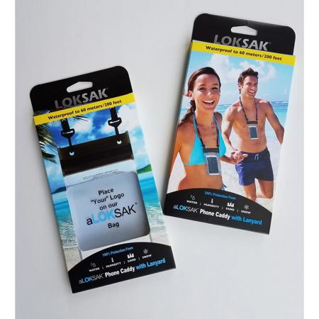 LokSak aLOKSAK Waterproof Caddy with Lanyard, Double Zipper Closure, 4.125x6.5"