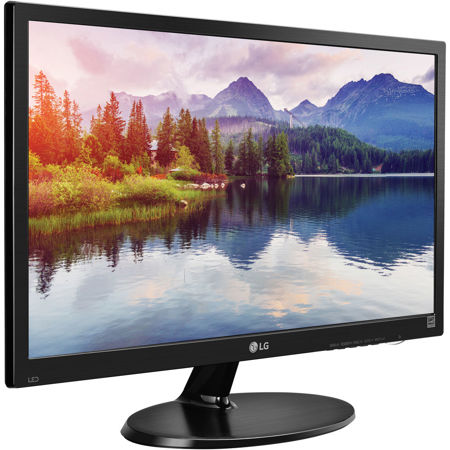 LG 19M38D-B 18.5" HD TN LED Monitor, 1366x768, Flicker Safe